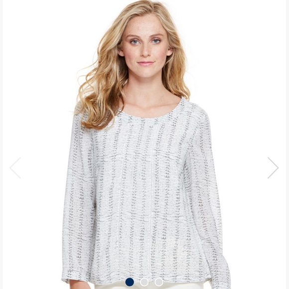 Vineyard Vines Fern Print Silk Top Size 4 - Picture 1 of 4